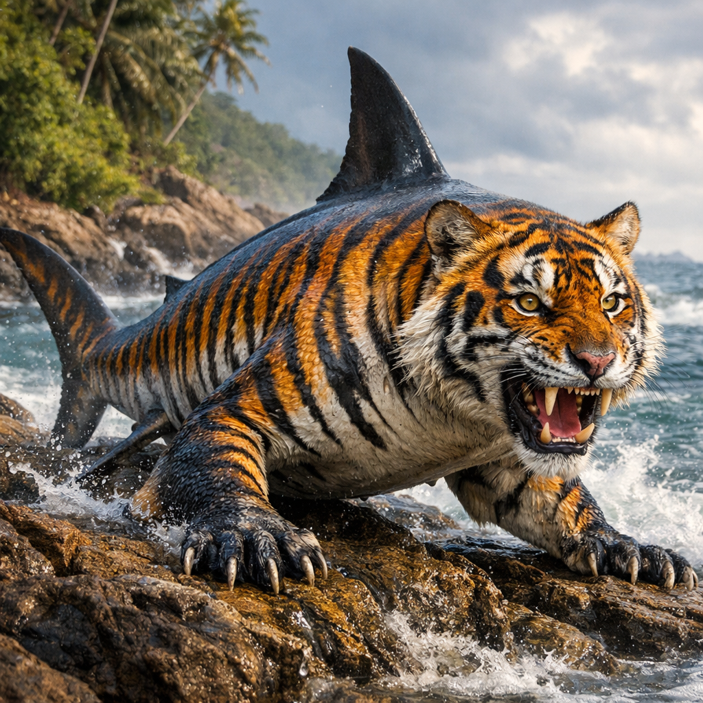 Shigatiger, hybrid of Shark and Tiger