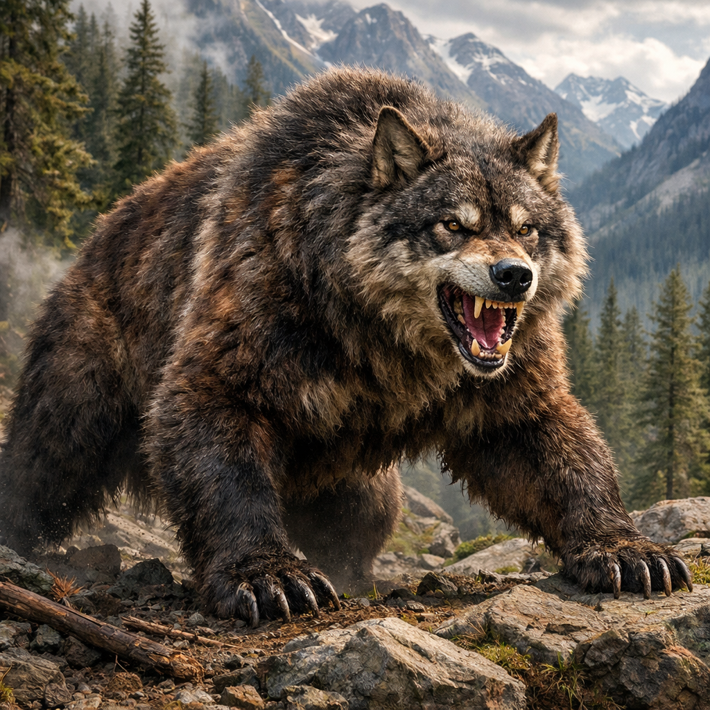 Wolbear, hybrid of Wolf and Bear