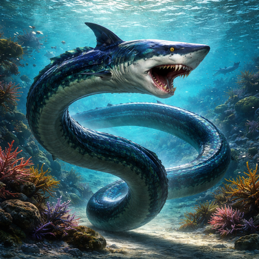 Serpenshark, hybrid of Snake and Shark