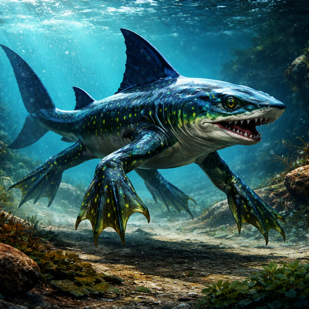 Sharknewt, hybrid of Shark and Newt