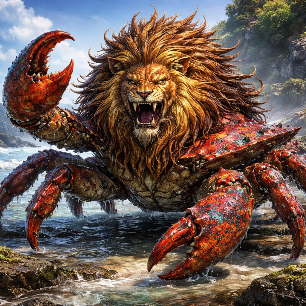 Crabion, hybrid of Crab and Lion