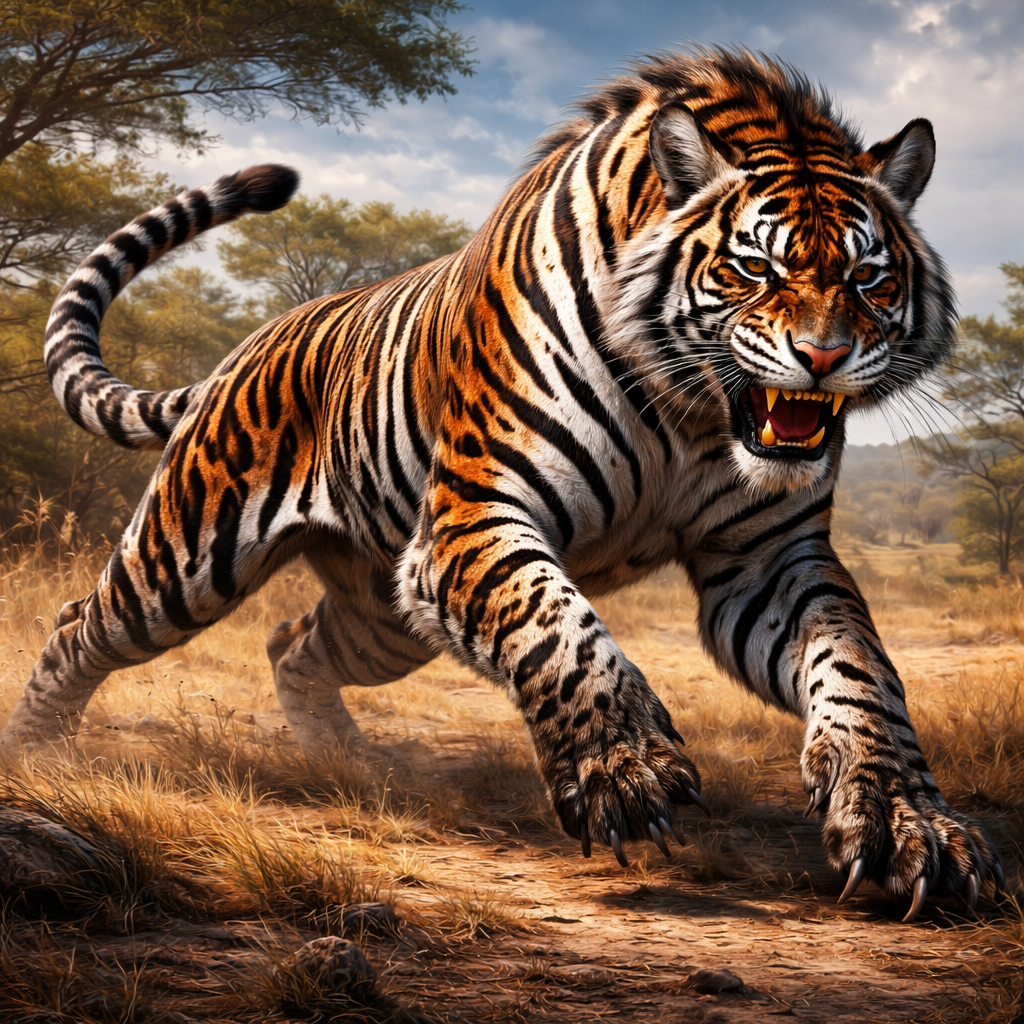 Zebraguar, hybrid of Zebra and Tiger