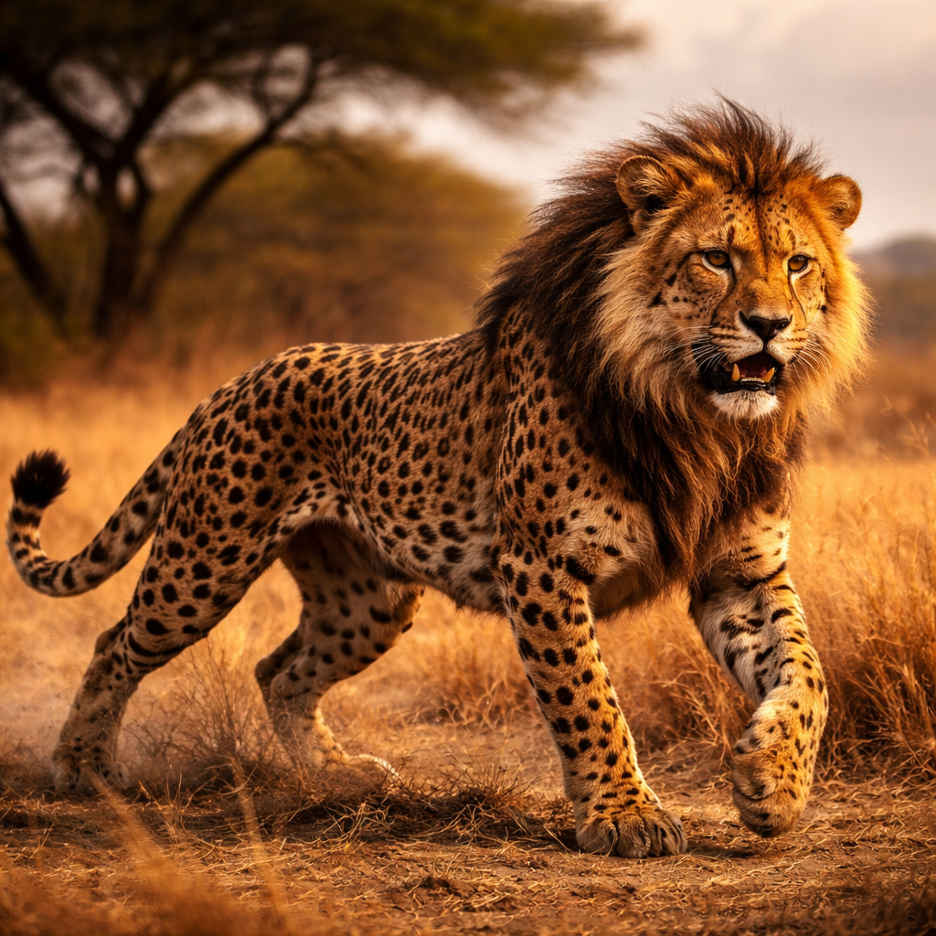 Liochita, hybrid of Lion and Cheetah