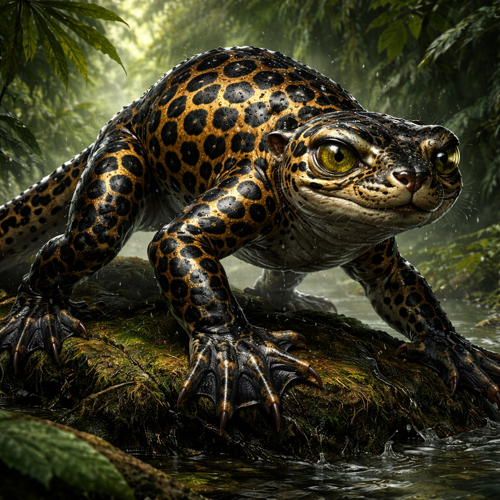 Jagulamander, hybrid of Jaguar and Salamander