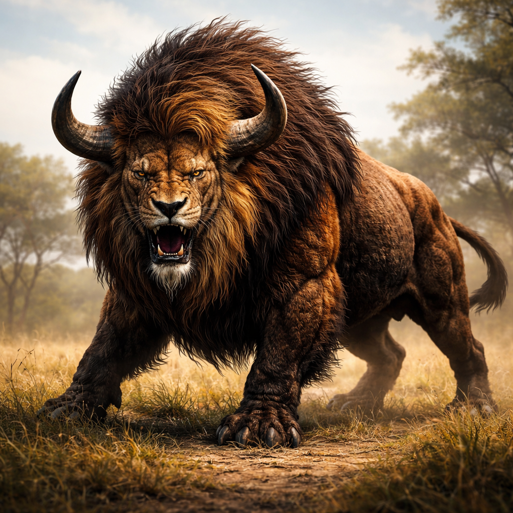 Bision, hybrid of Bison and Lion