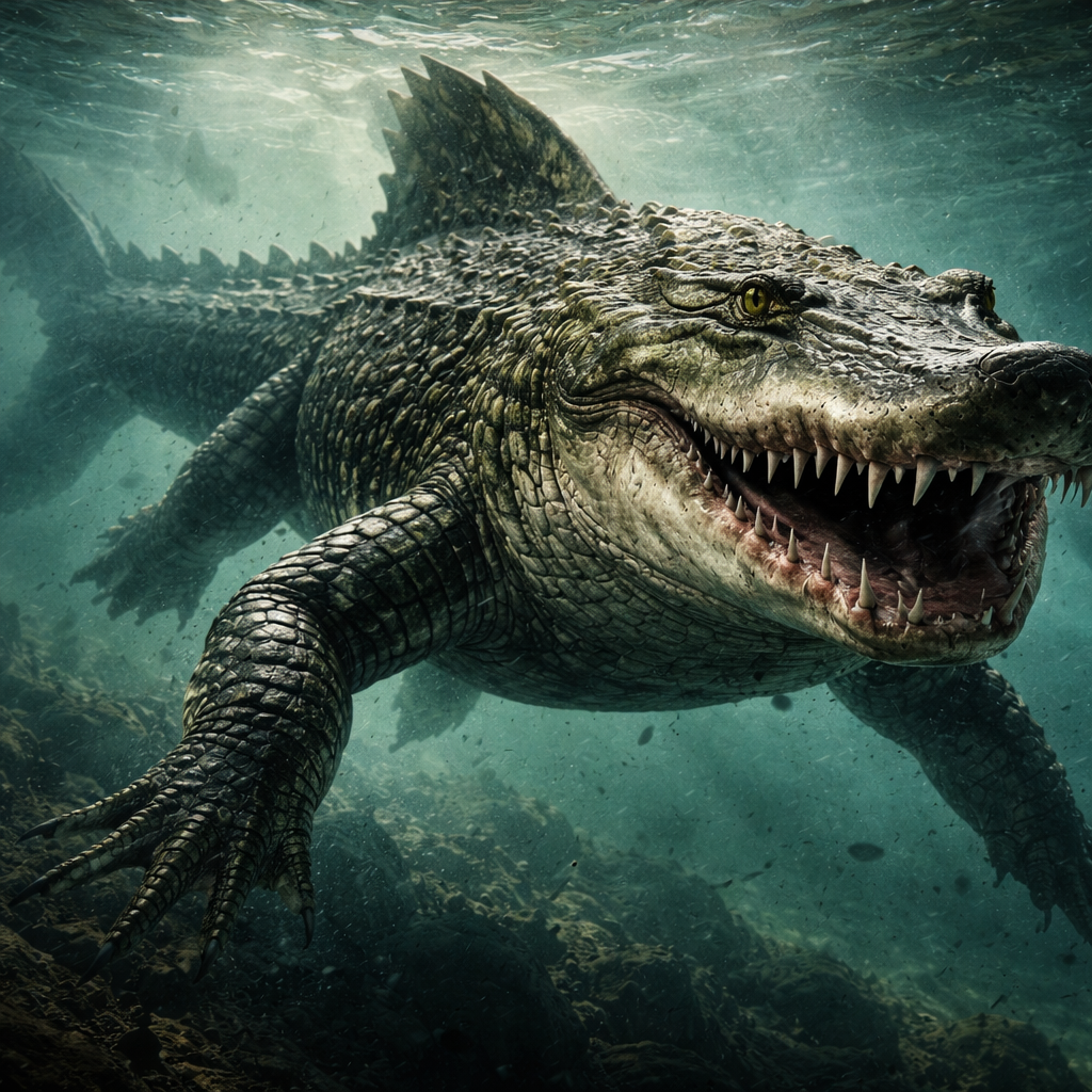 Crocoshark, hybrid of Crocodile and great white shark