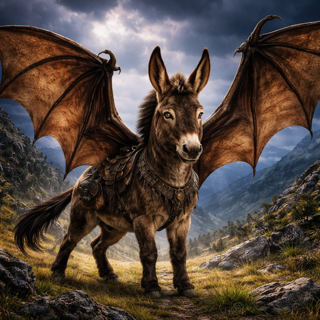 Batkey, hybrid of Bat and Donkey