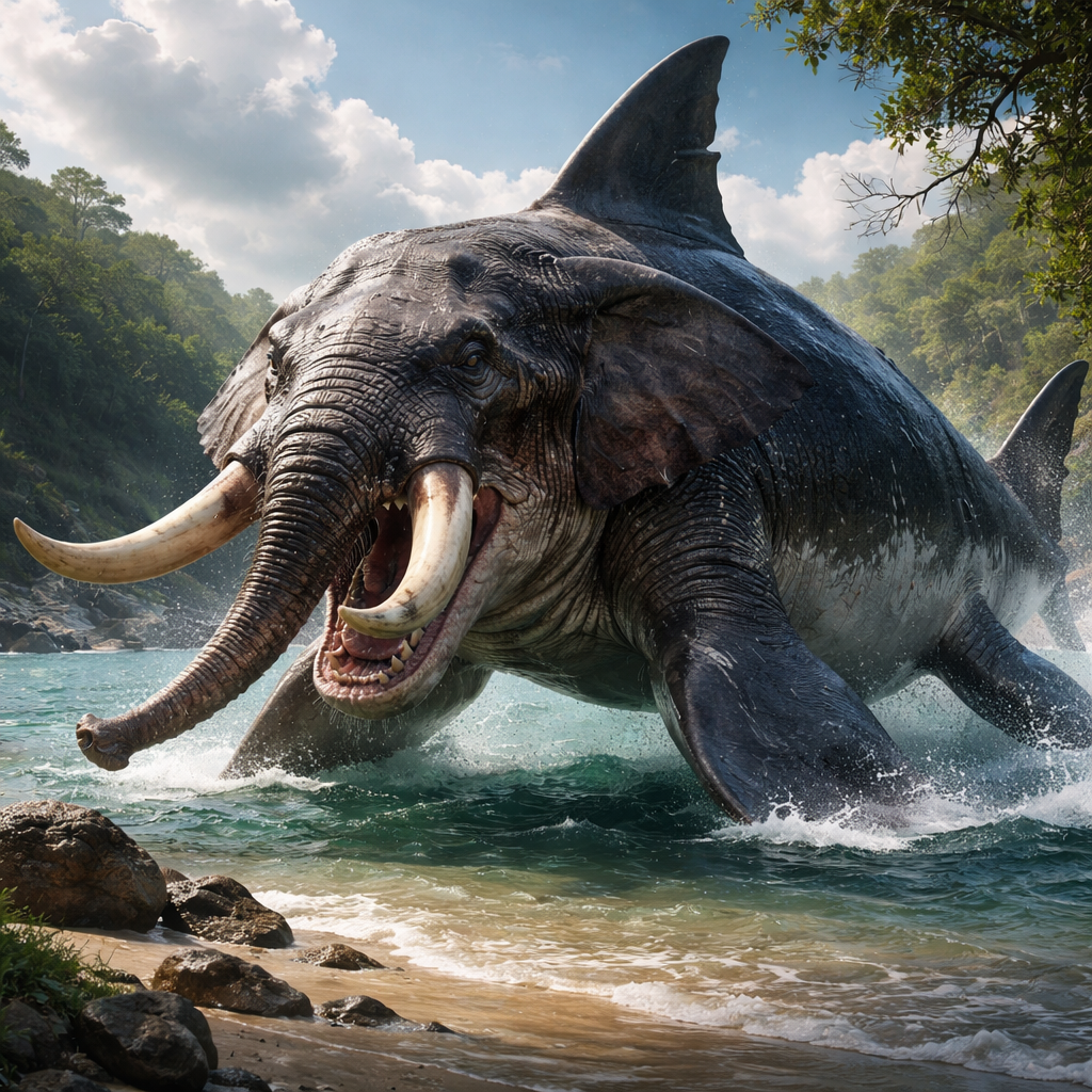 Sharkphant, hybrid of Elephant and Shark