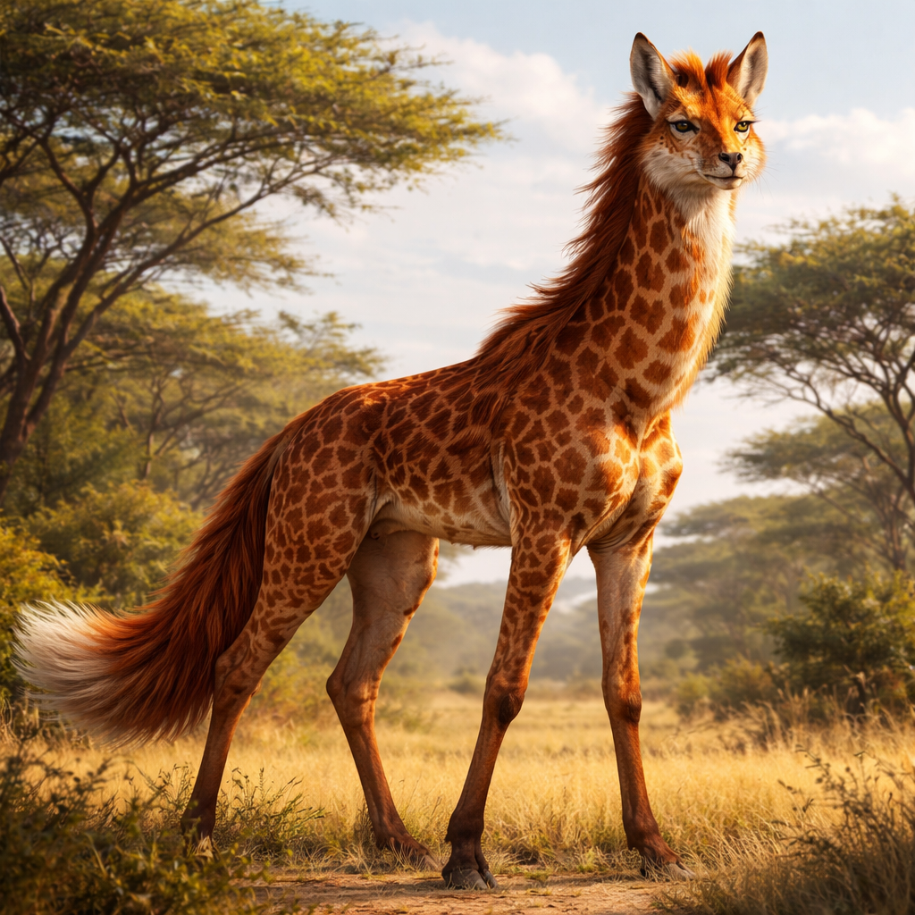 Firaffe, hybrid of Fox and Giraffe