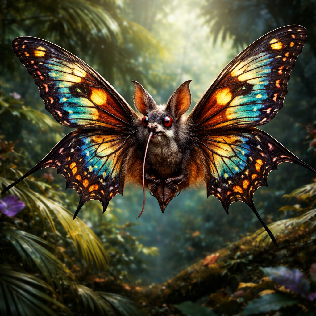 Flutterbat, hybrid of Butterfly and Bat