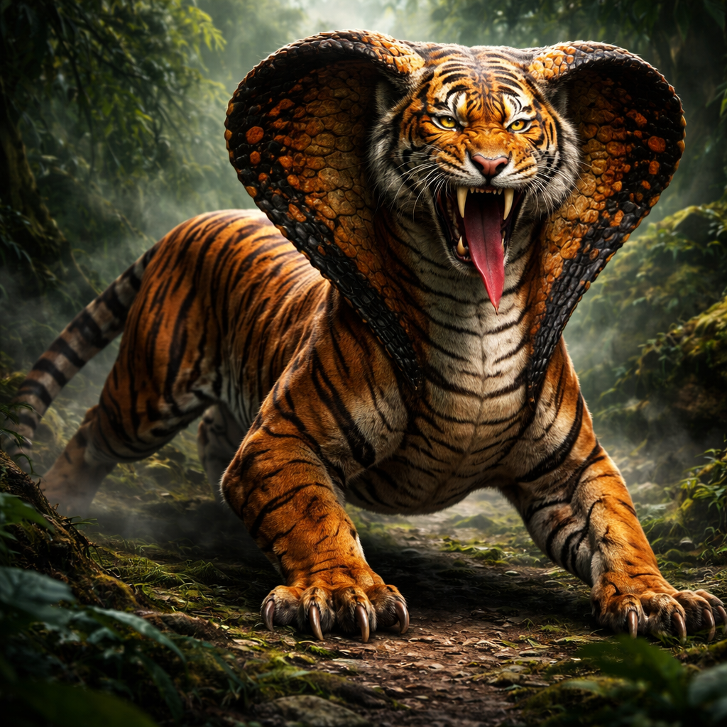 Tigobra, hybrid of Tiger and Cobra