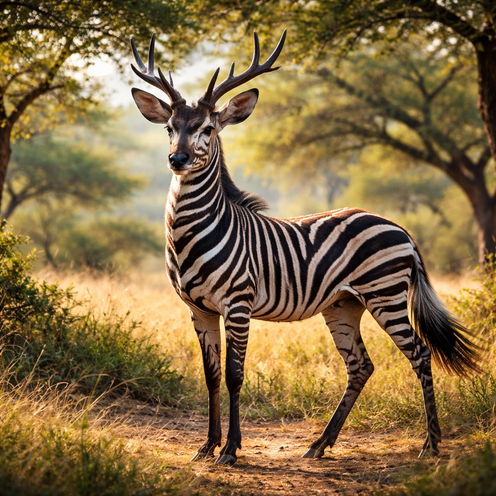 Dezebra, hybrid of Deer and Zebra