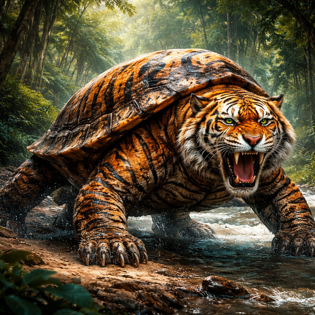 Turtiger, hybrid of Turtle and Tiger
