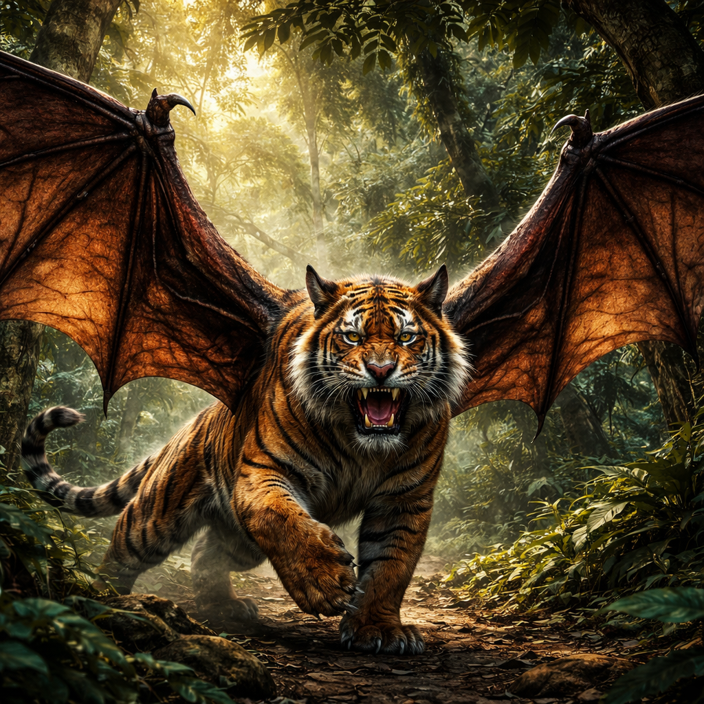 Tigbat, hybrid of Tiger and Bat
