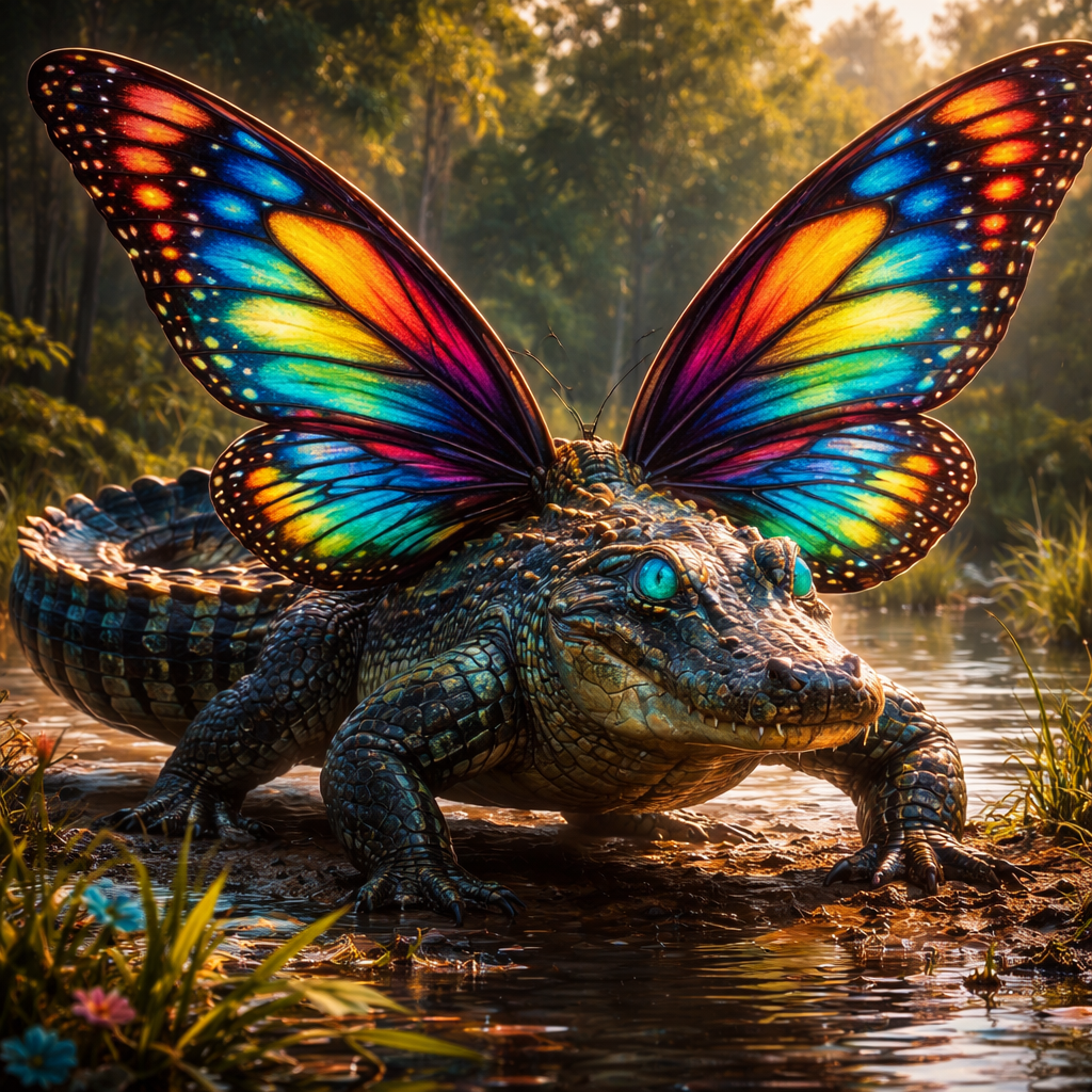 Allibutter, hybrid of Alligator and Butterfly