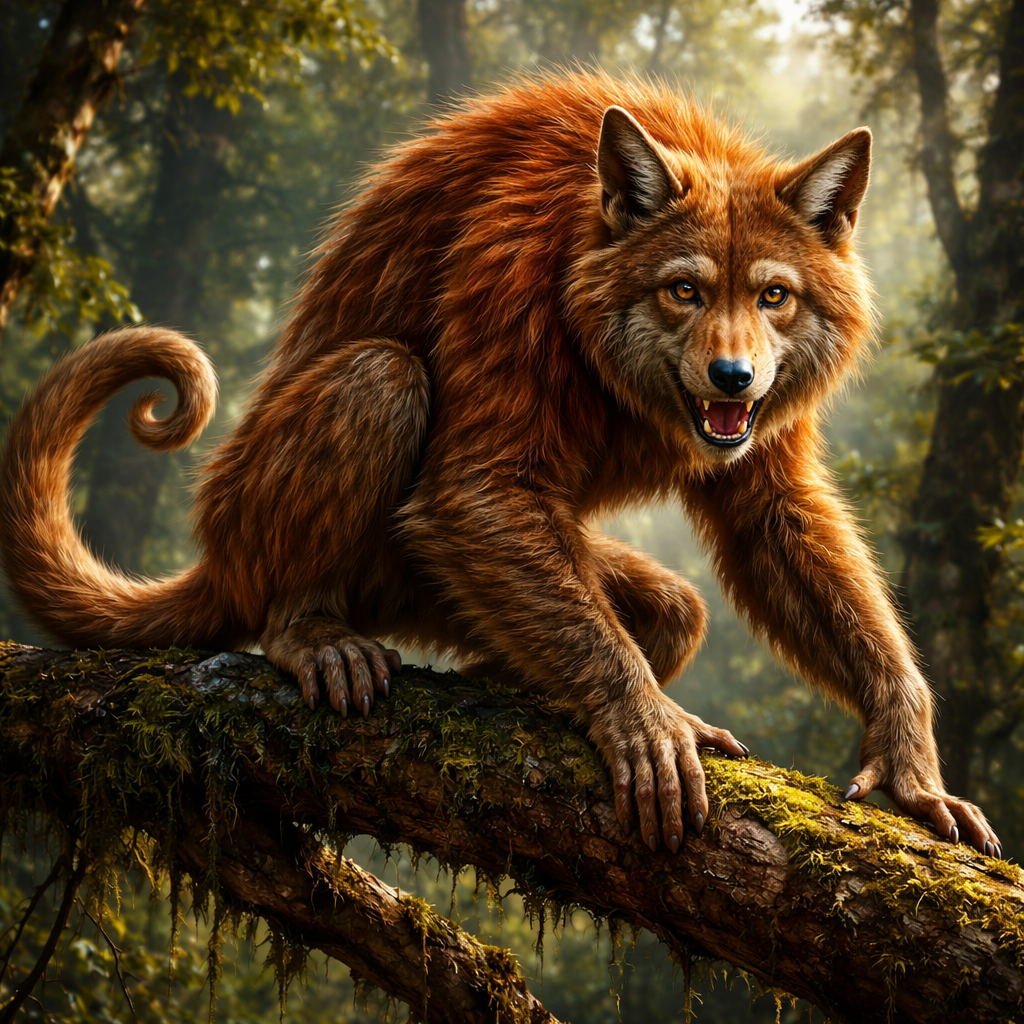 Coyotangutan, hybrid of Coyote and Orangutan