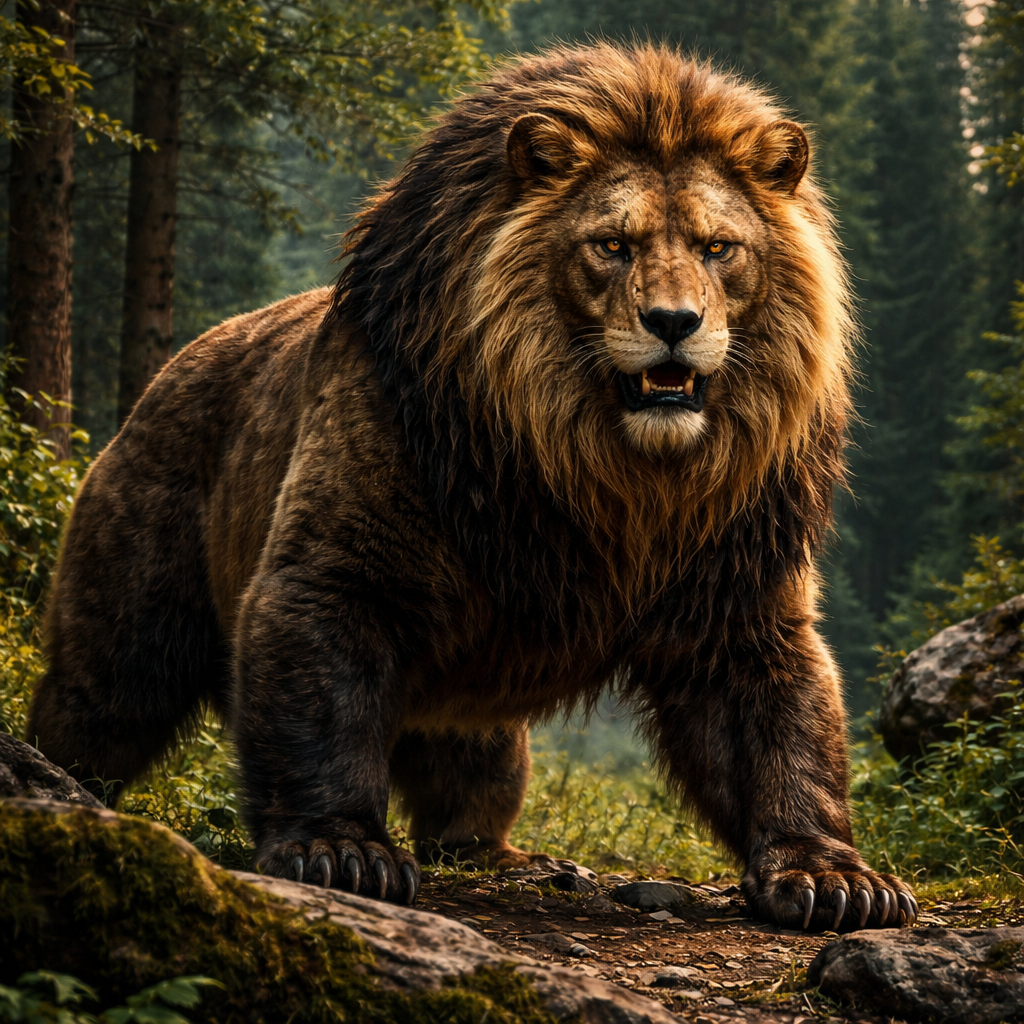 L bearion, hybrid of Bear and Lion
