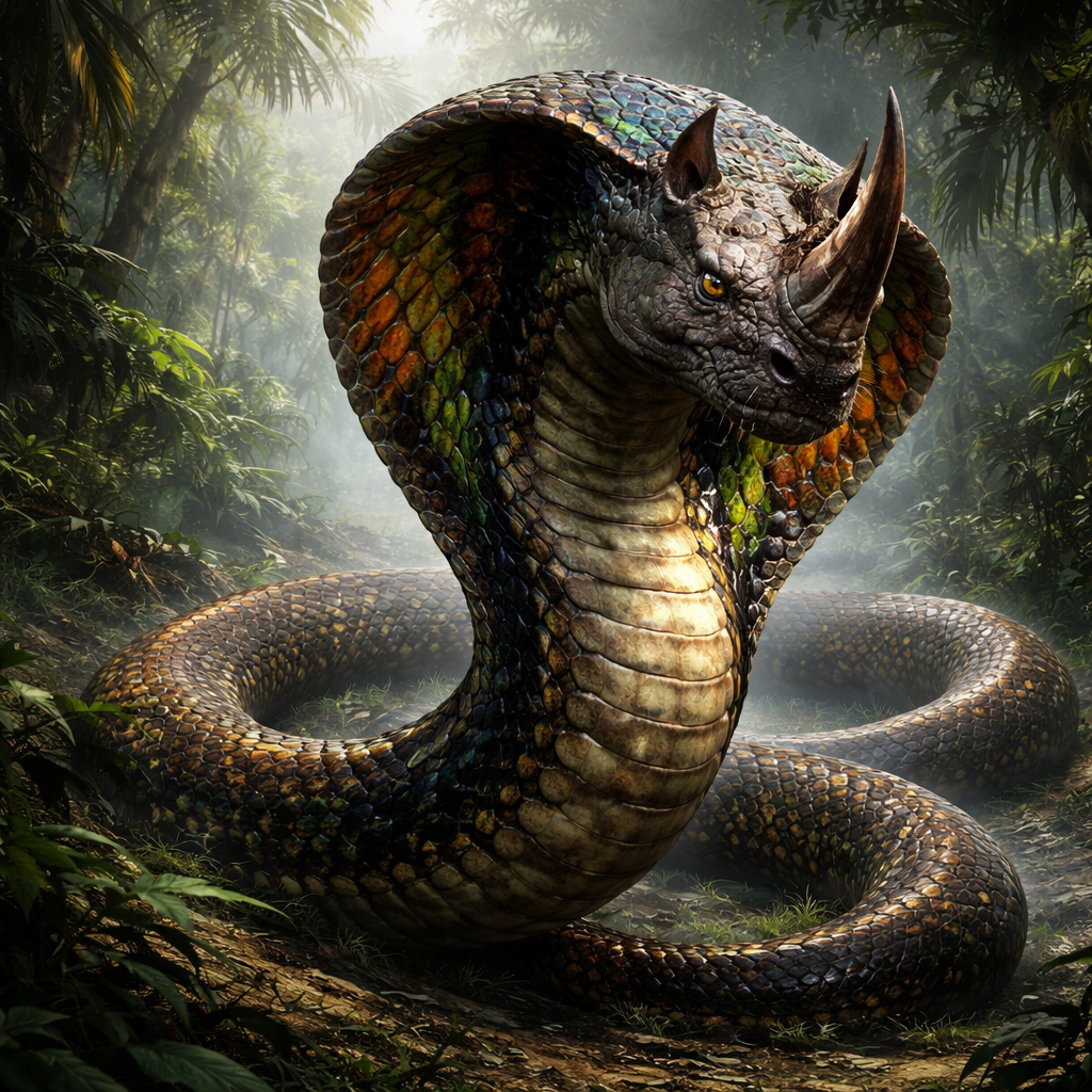 Cobrahinoceros, hybrid of Cobra and Rhinoceros