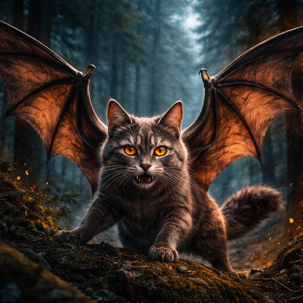 Catbat, hybrid of Cat and Bat