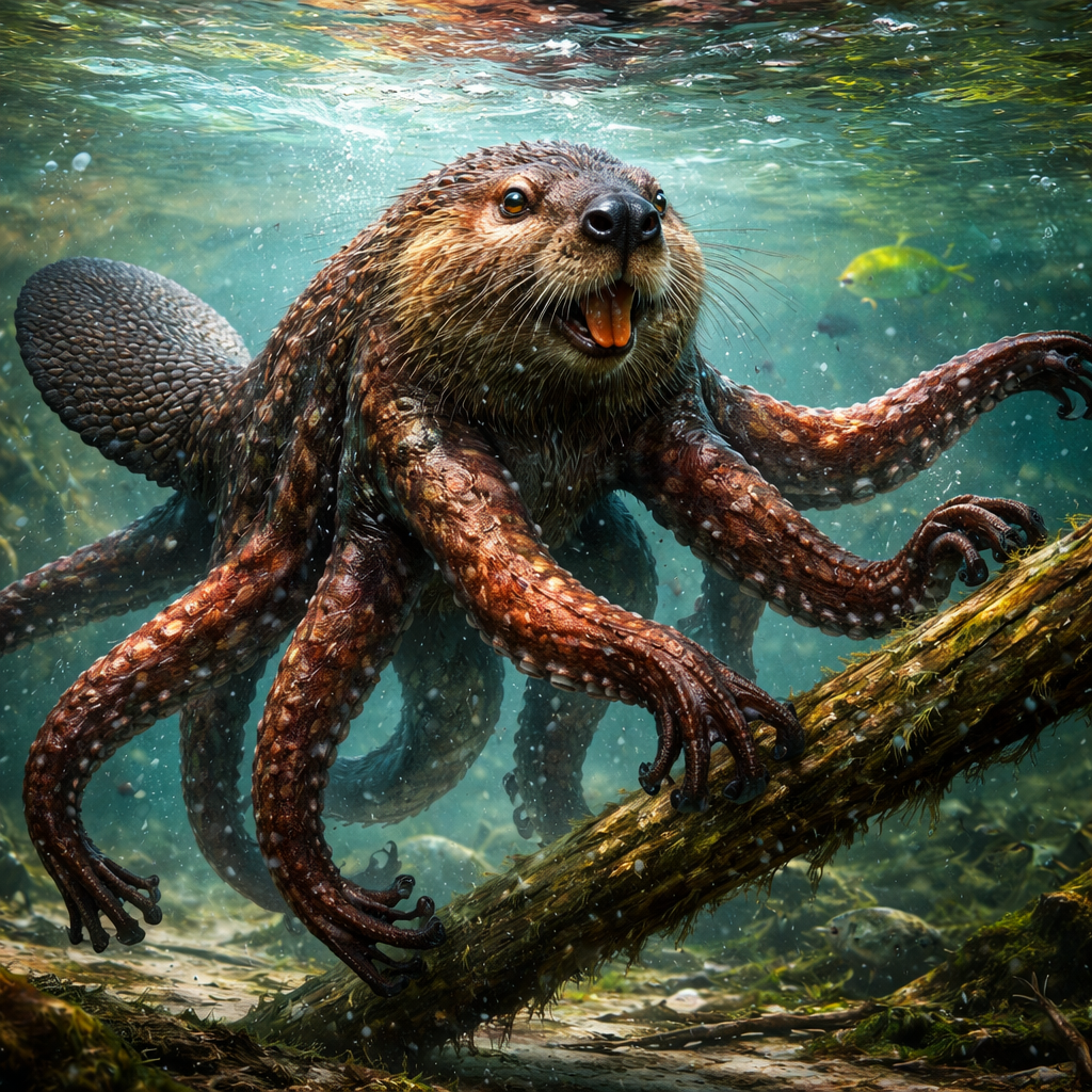 Octoaver, hybrid of Octopus and Beaver