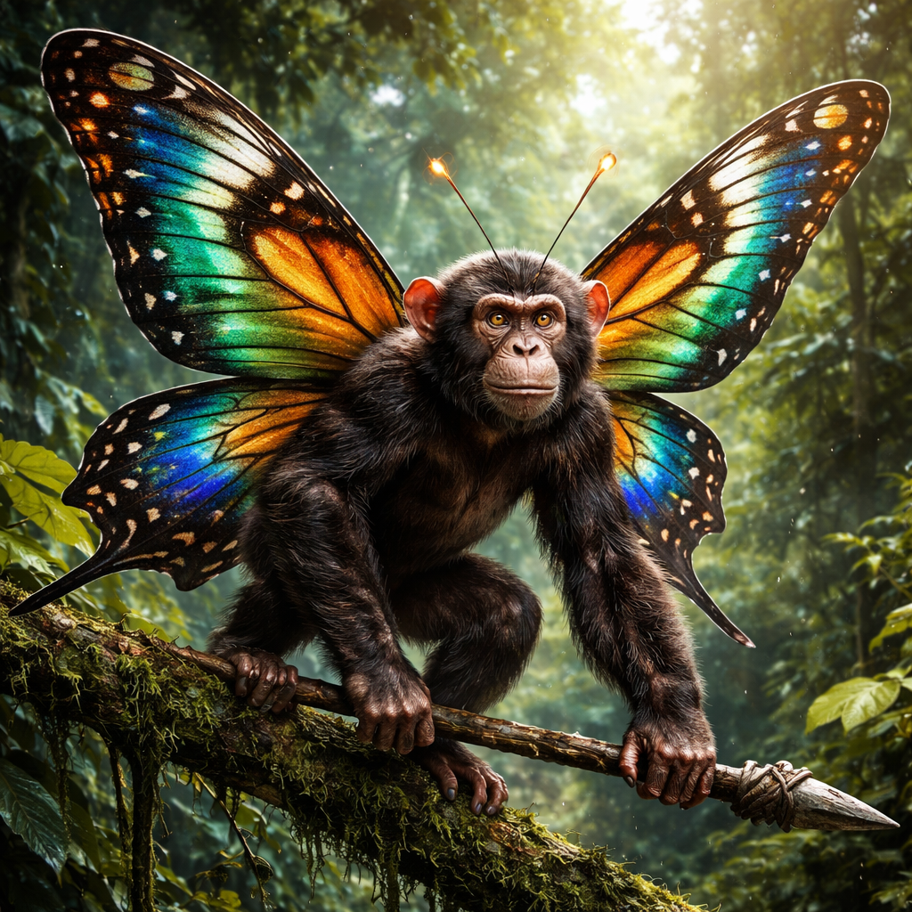 Chimpyfly, hybrid of Butterfly and Chimpanzee