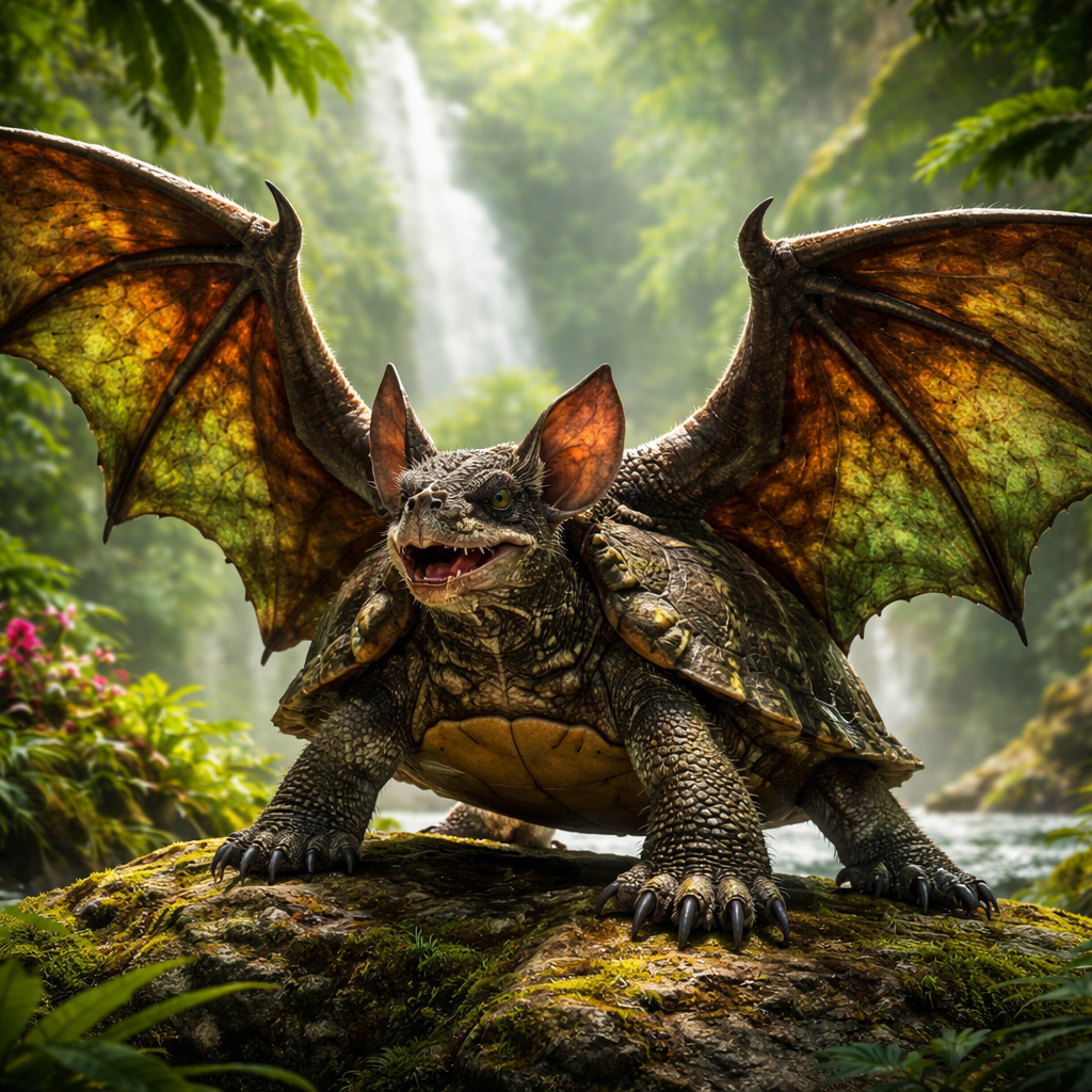 Baturtle, hybrid of Bat and Turtle
