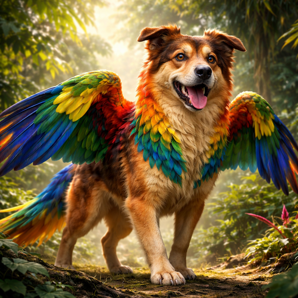 Dogrot, hybrid of dog and Parrot