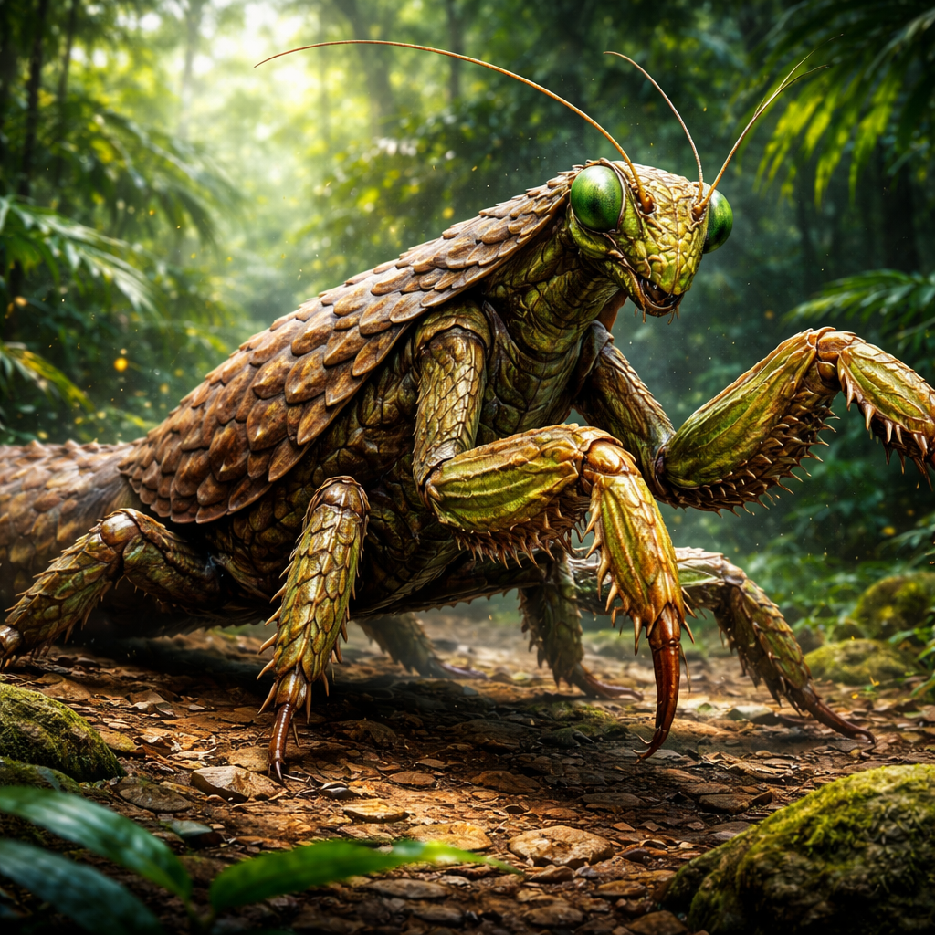 Pangmantis, hybrid of Pangolin and Mantis