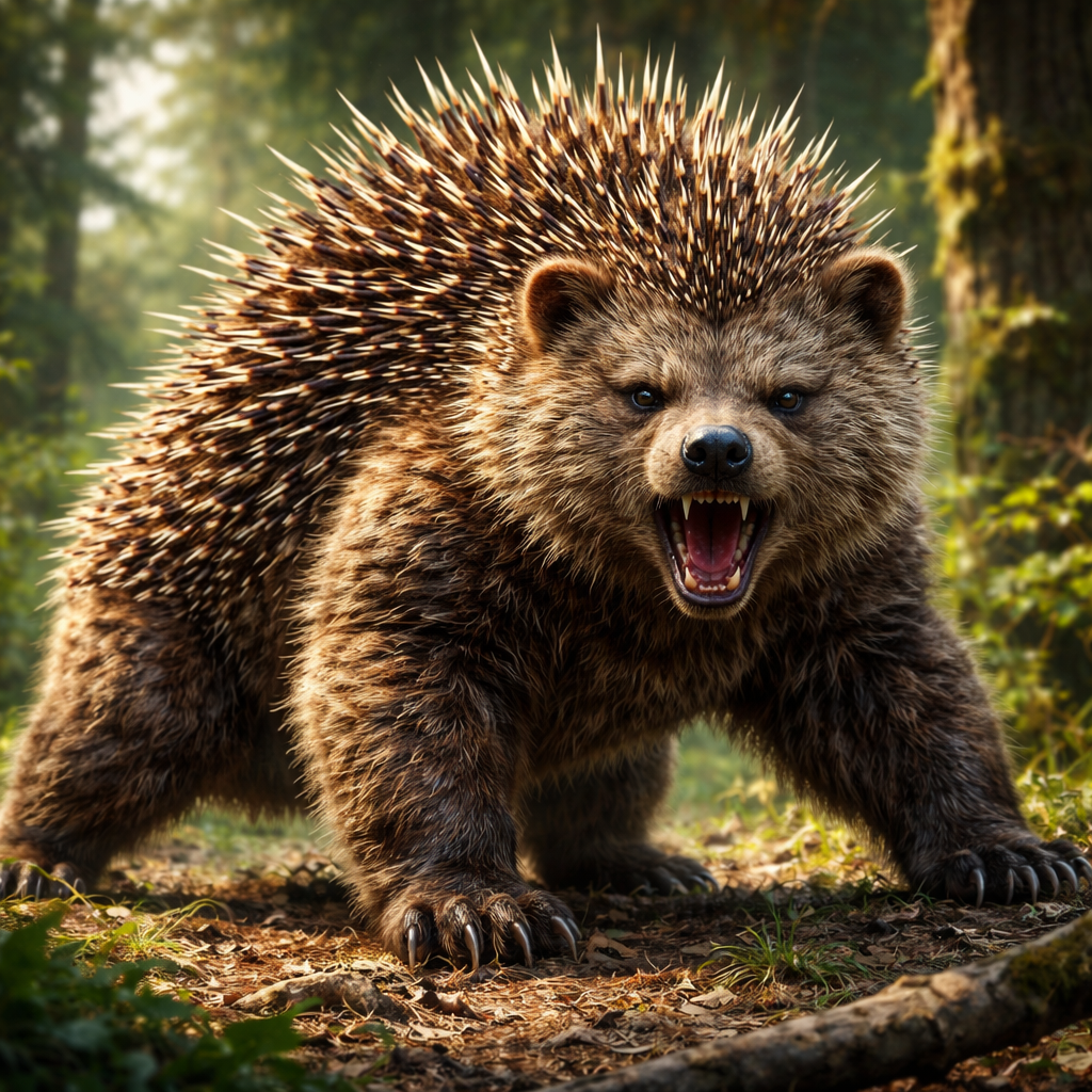 Hedgebear, hybrid of Hedgehog and Bear