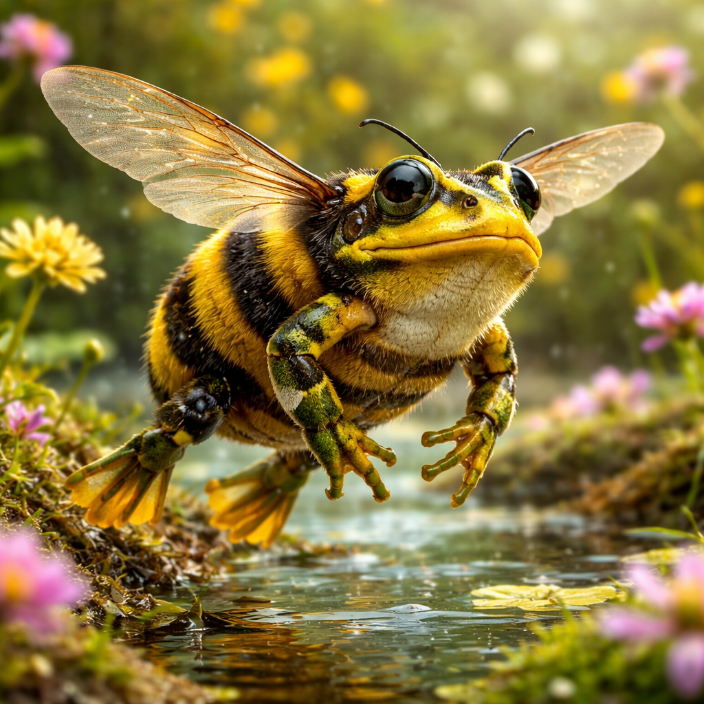 Frogglebee, hybrid of Frog and Bumblebee