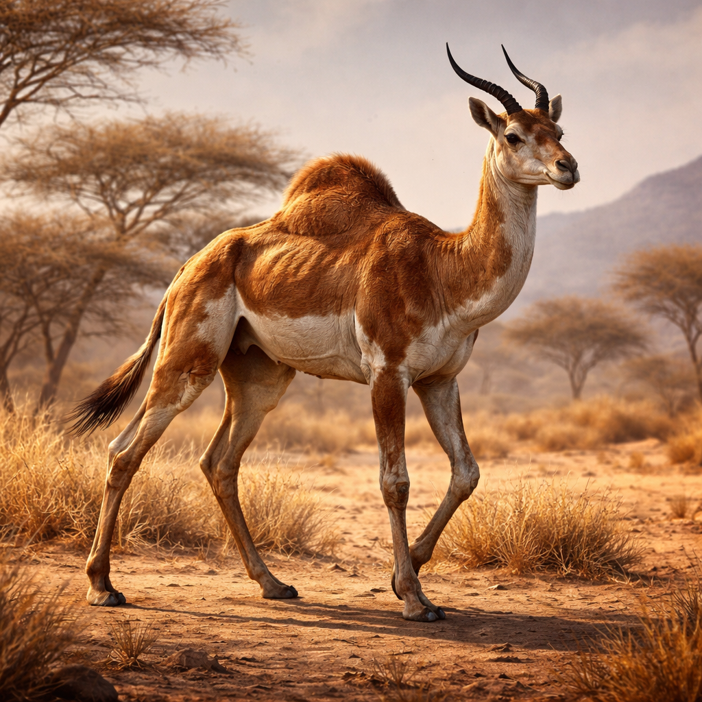 Cantalop, hybrid of Camel and Antelope