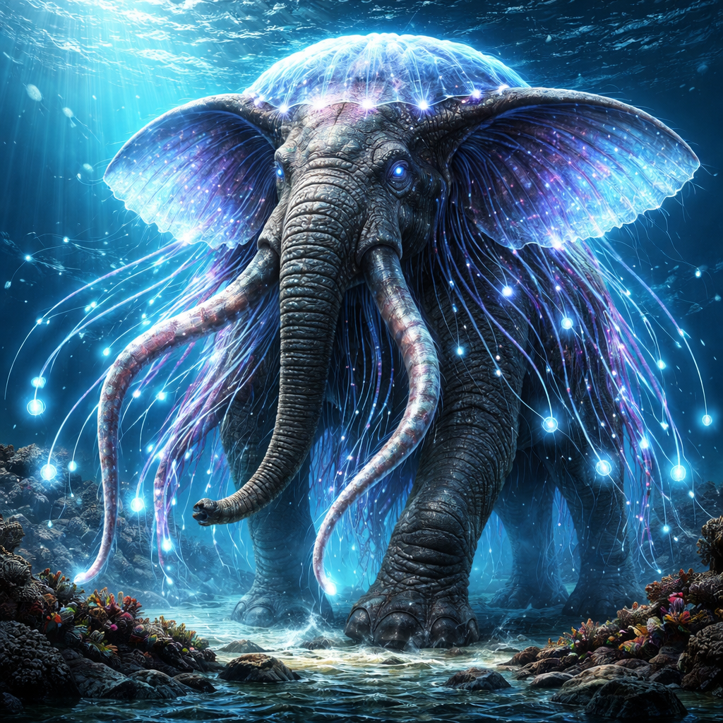 Elejelly, hybrid of Elephant and Jellyfish