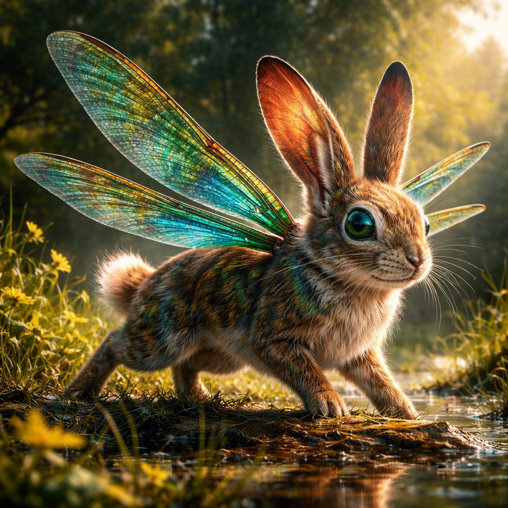 Drabbitwing, hybrid of Dragonfly and Rabbit