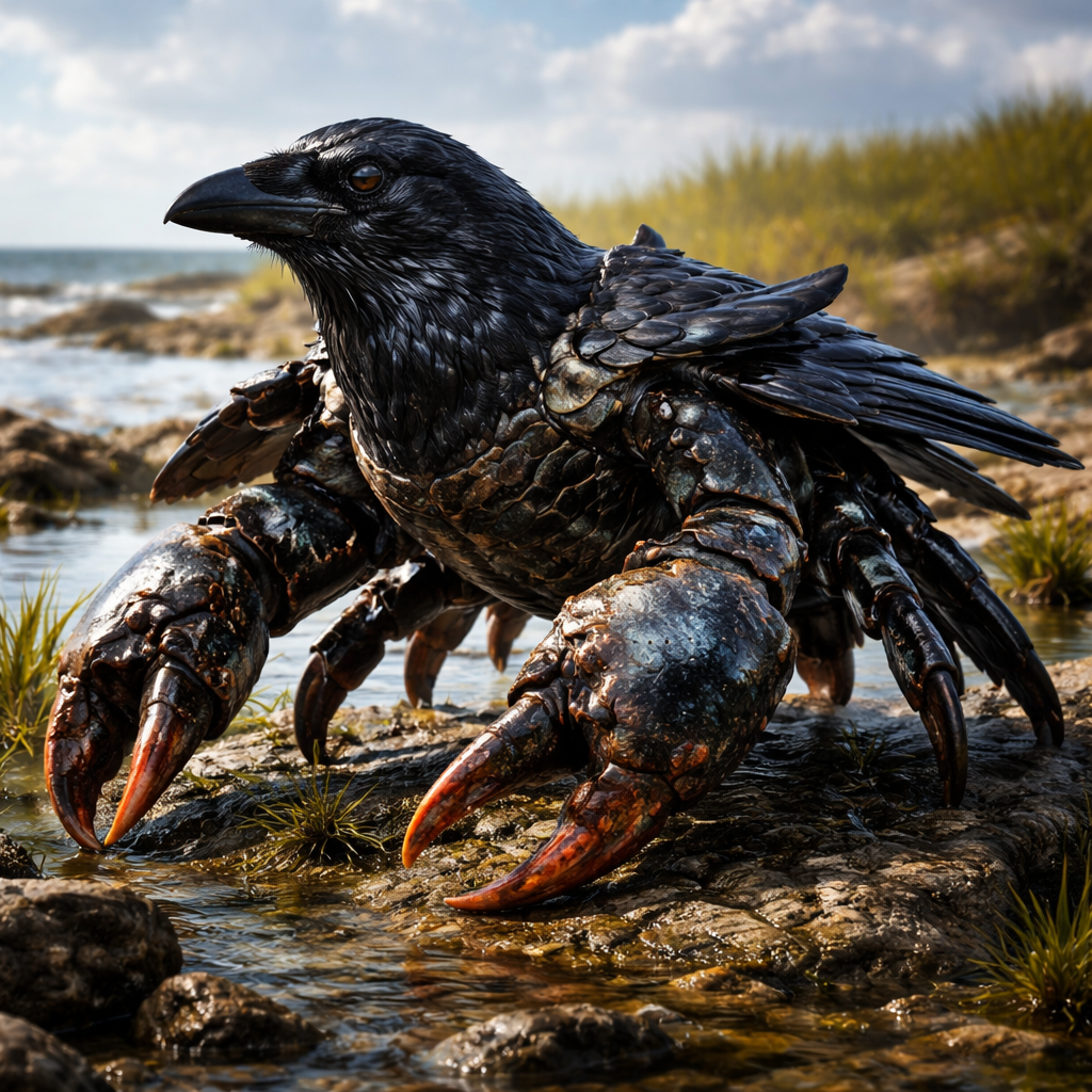 Crowcrab, hybrid of Crow and Crab