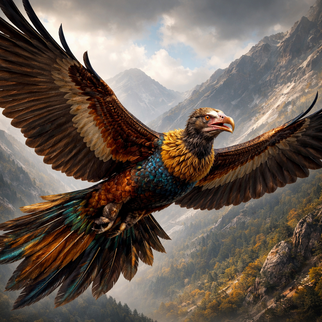 Condorpheasant, hybrid of Condor and Pheasant