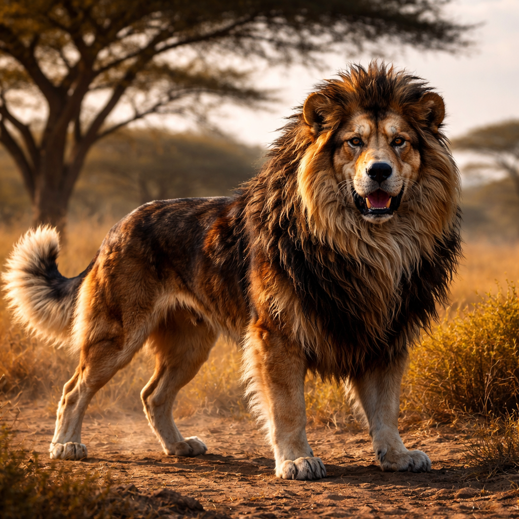 Doglion, hybrid of dog and Lion