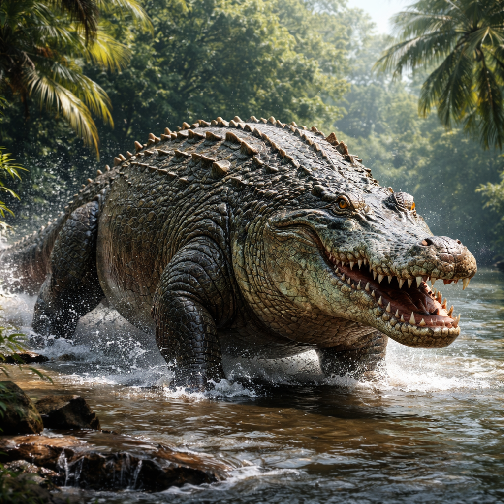 Crocopottamus, hybrid of Crocodile and Hippopotamus