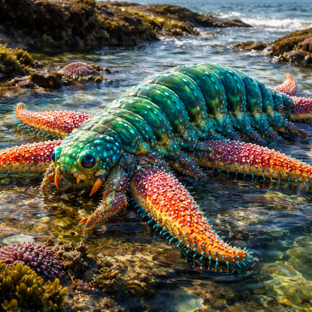 Starpillar, hybrid of Caterpillar and Starfish