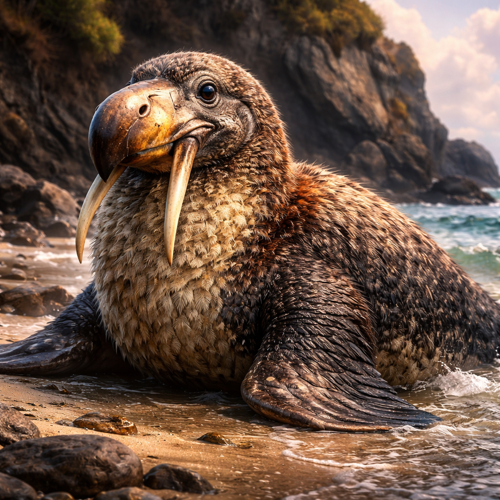 Dowlrus, hybrid of Dodo and Walrus