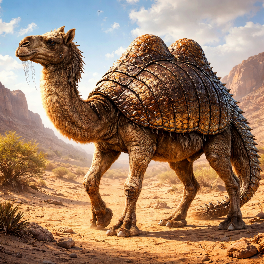 Camaradillo, hybrid of Camel and Armadillo