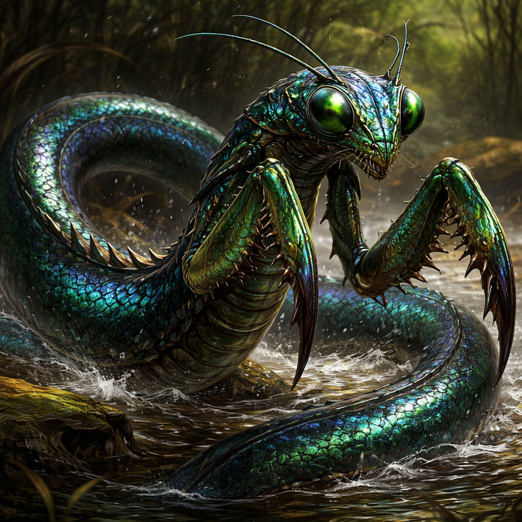 Eelantis, hybrid of Eel and Mantis