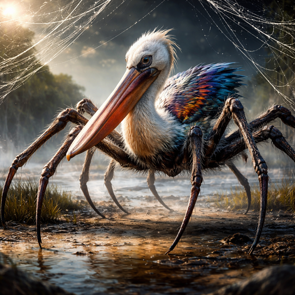Pelipider, hybrid of Pelican and Spider