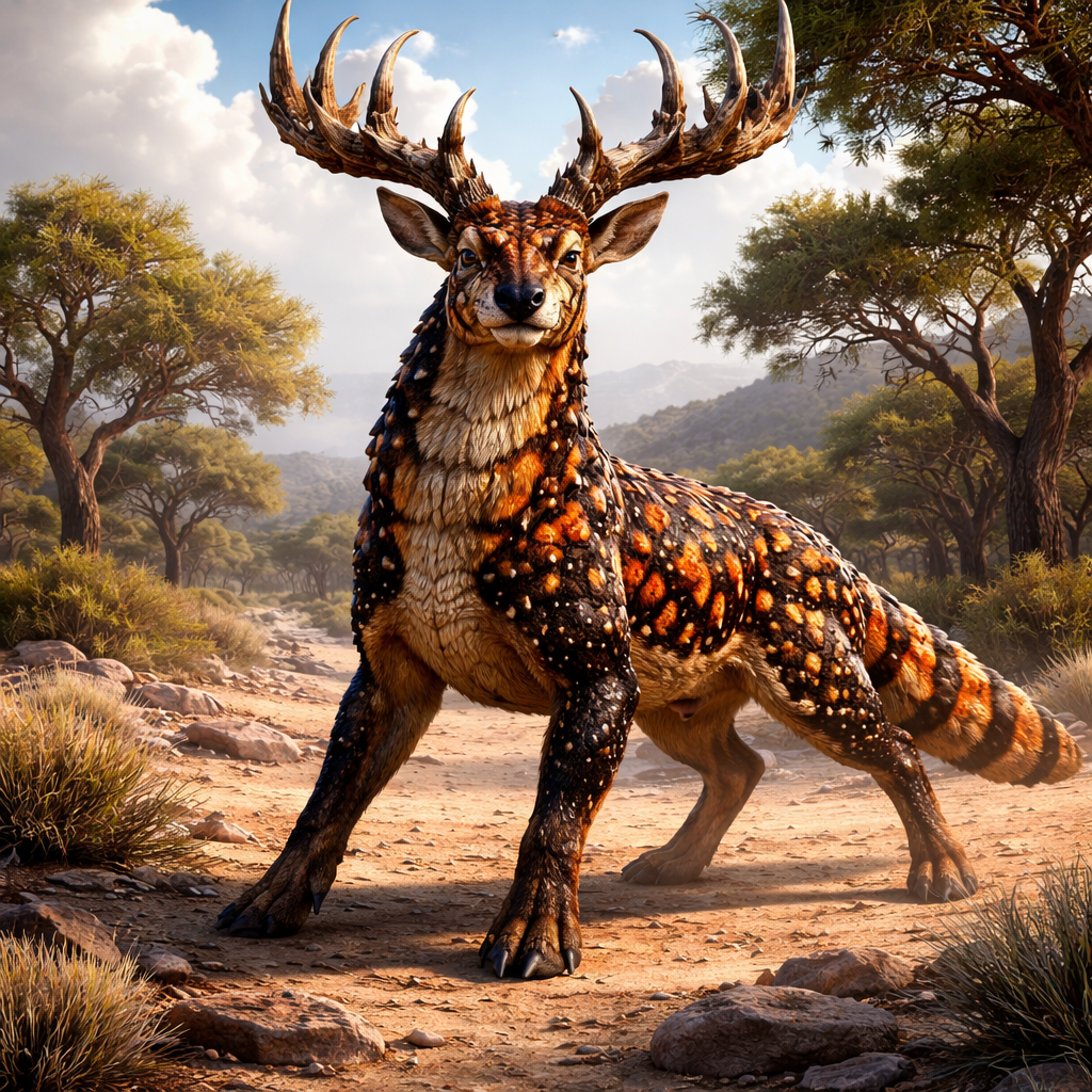 Deela Monster, hybrid of Deer and Gila monster