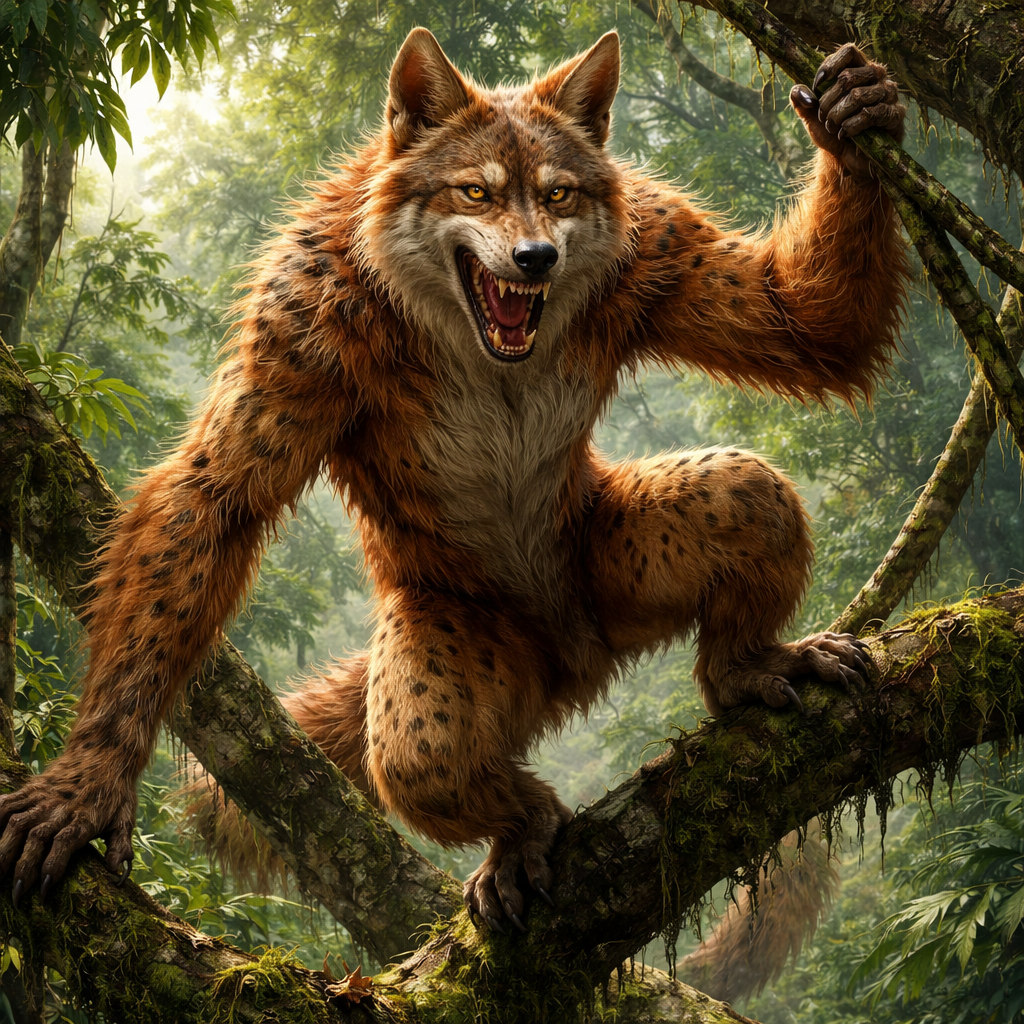 Coyotangutan, hybrid of Coyote and Orangutan