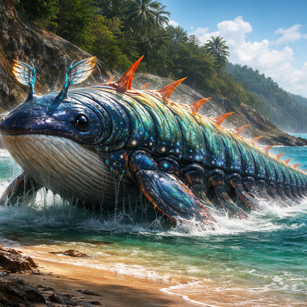 Whalepillar, hybrid of Whale and Caterpillar