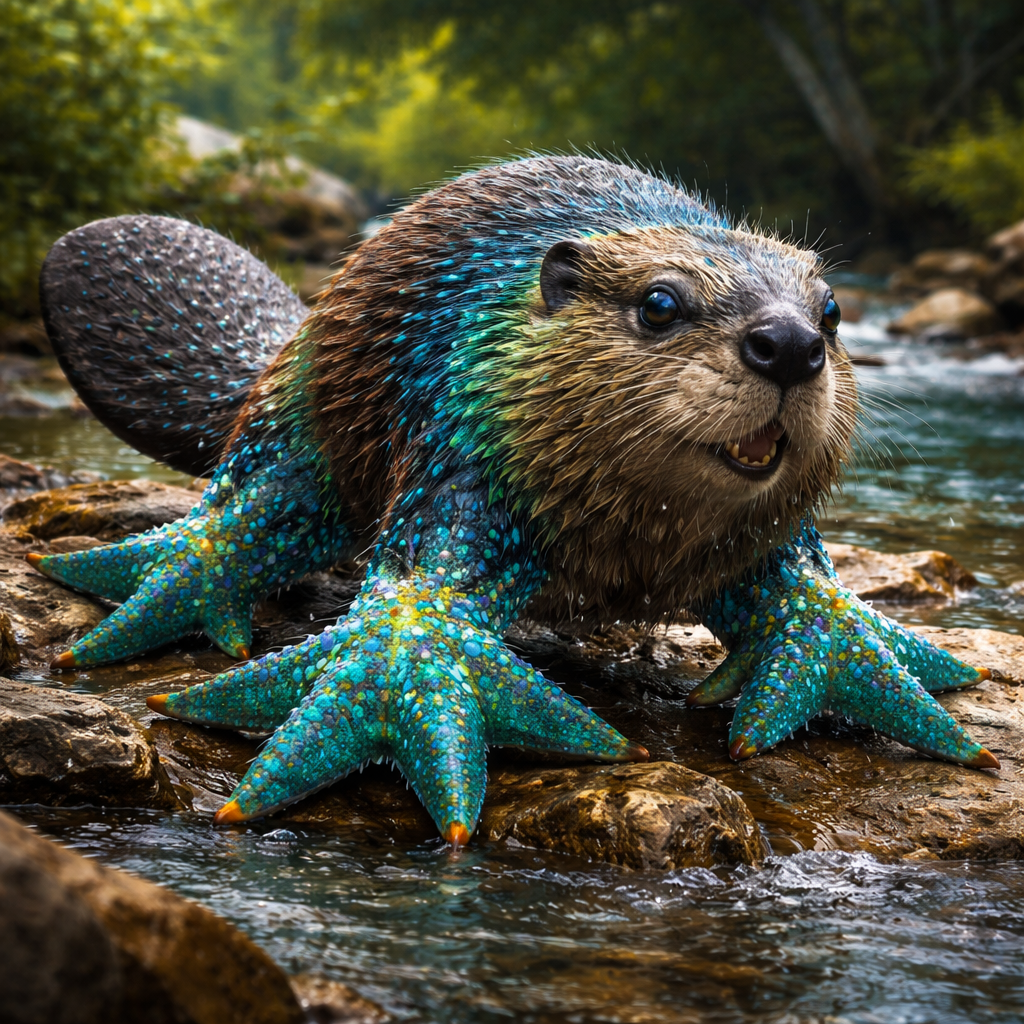 Beaverfish, hybrid of Beaver and Starfish