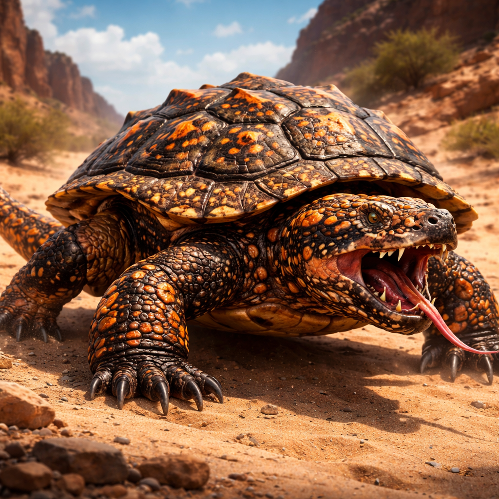 Gilaturtle, hybrid of Gila monster and Turtle