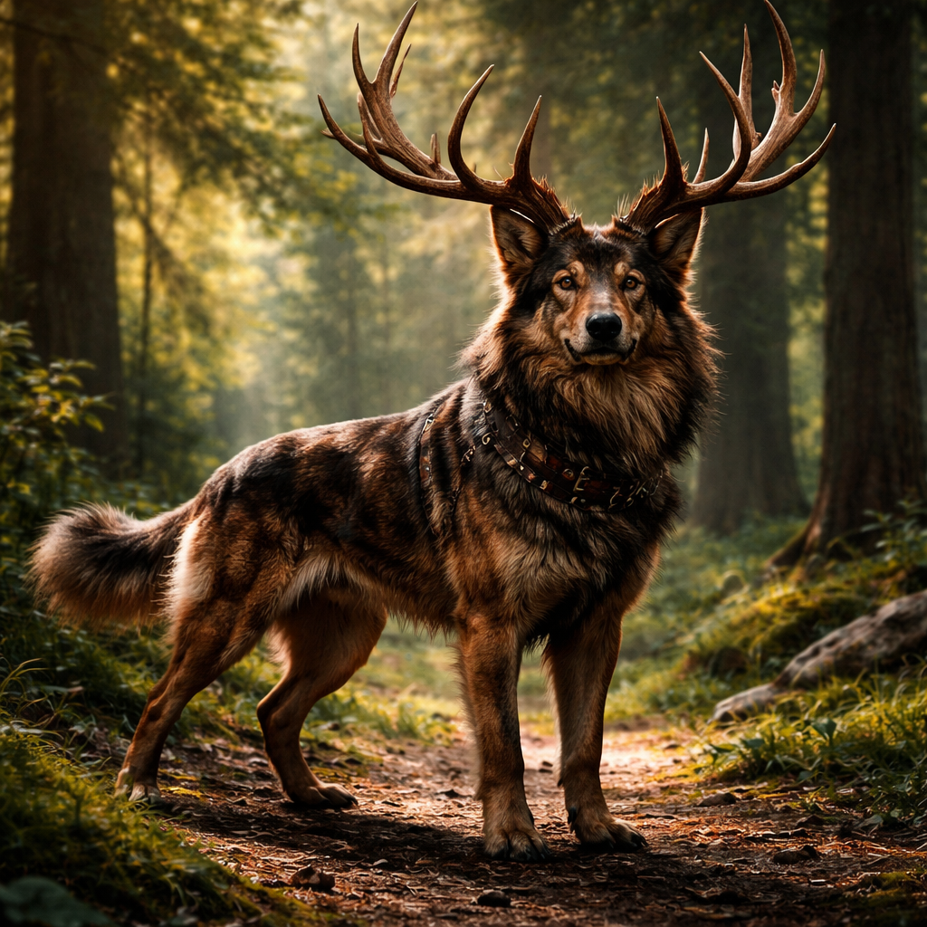 Elkdog, hybrid of Elk and dog