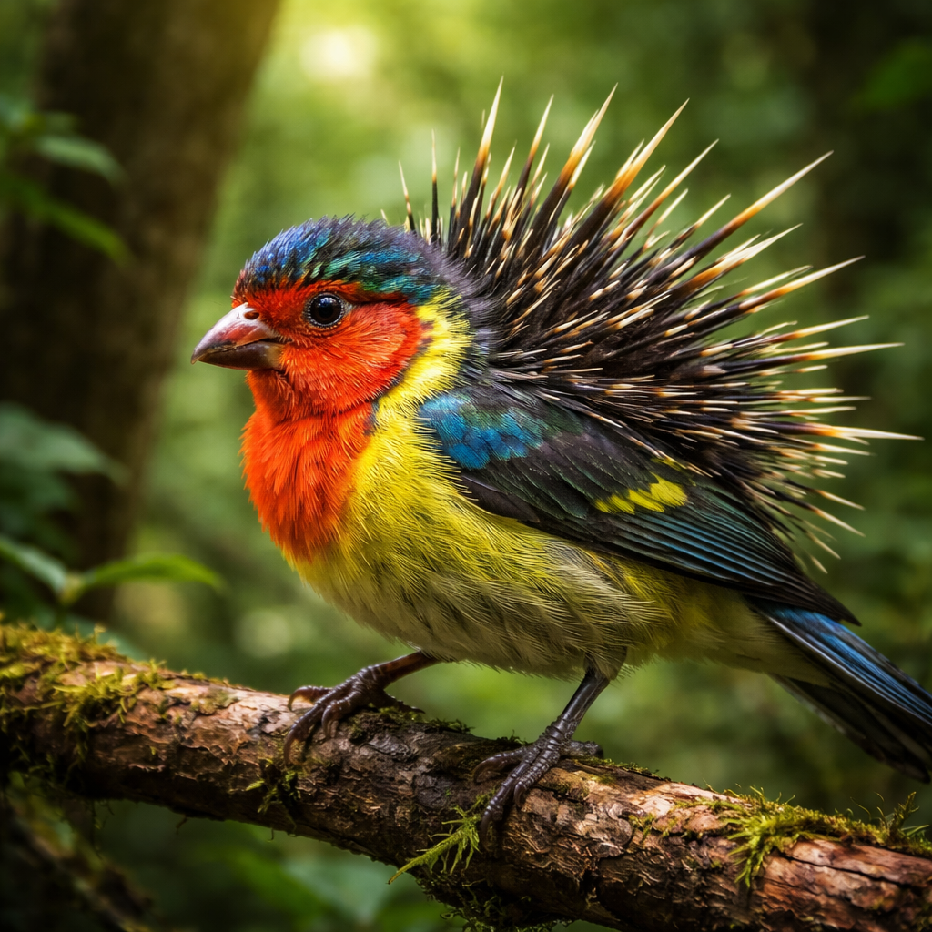PorcuFinch, hybrid of Porcupine and Finch