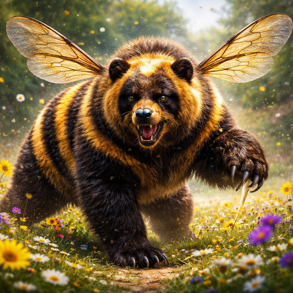 Bearbee, hybrid of Bear and Bumblebee
